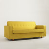 Customform Canapea Fixa, 2 Locuri, Tapitata cu Stofa, Zugo Galben, l178xA84xH80 cm