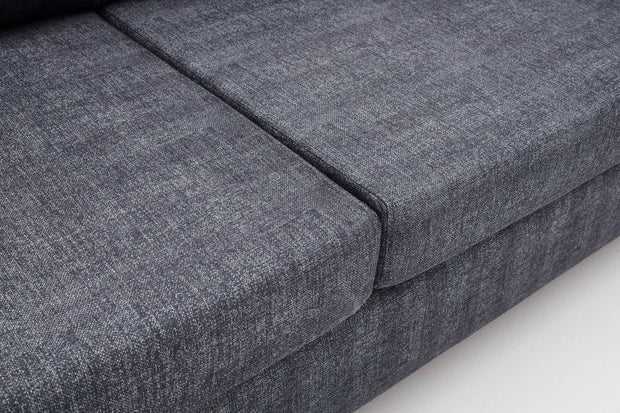 Asir Canapea fixa 3 locuri, Salem Antracit, l211xA83xH86 cm