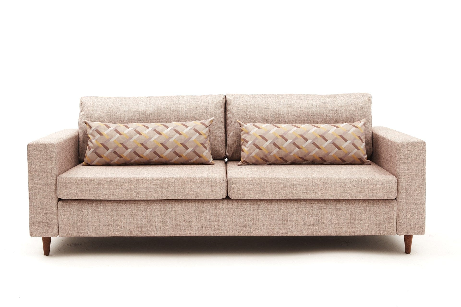 Asir Canapea fixa 3 locuri, Step Crem, l211xA83xH86 cm