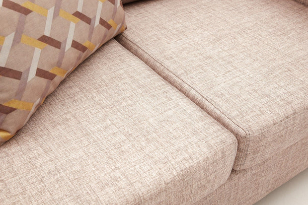 Asir Canapea fixa 3 locuri, Step Crem, l211xA83xH86 cm