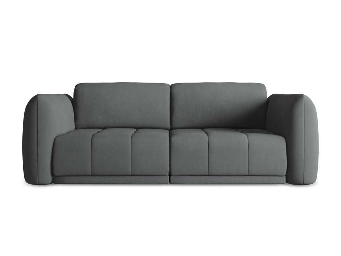 Makamii Canapea Fixa, 3 locuri, Tapitata cu Stofa, Hoku 3S-2, l210xA105xH74 cm