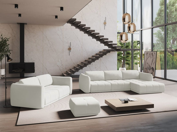 Makamii Canapea Fixa, 3 locuri, Tapitata cu Stofa, Hoku 3S-2, l210xA105xH74 cm