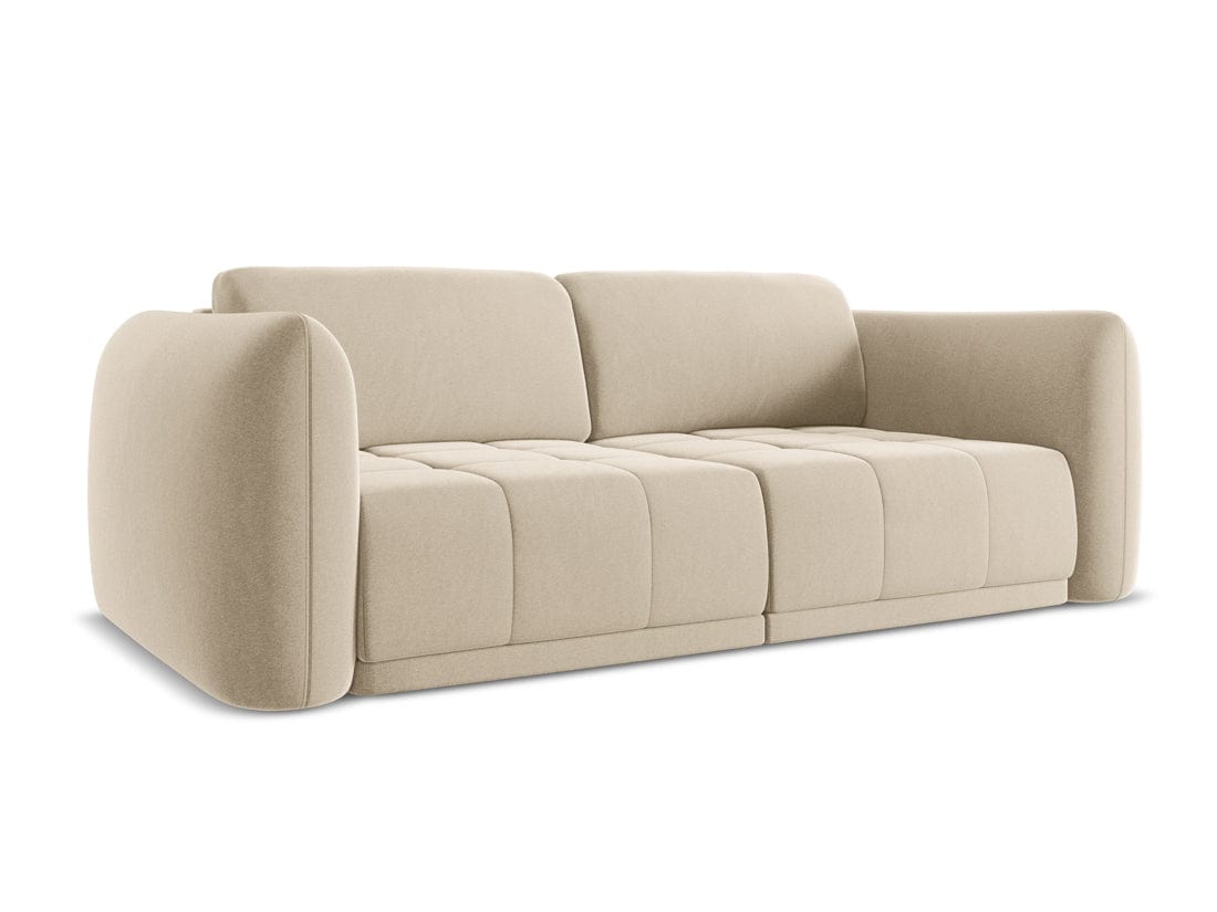 Makamii Canapea Fixa, 3 locuri, Tapitata cu Stofa, Hoku Velvet 3S-3, l210xA105xH74 cm