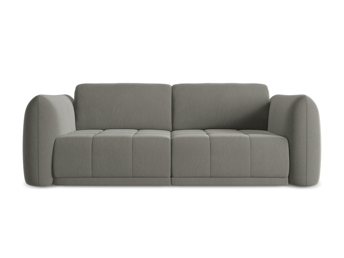 Makamii Canapea Fixa, 3 locuri, Tapitata cu Stofa, Hoku Velvet 3S-3, l210xA105xH74 cm