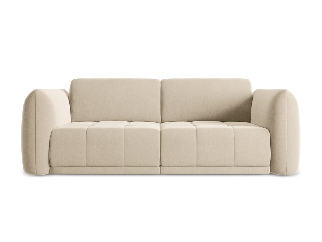 Makamii Canapea Fixa, 3 locuri, Tapitata cu Stofa, Hoku Velvet 3S-3, l210xA105xH74 cm