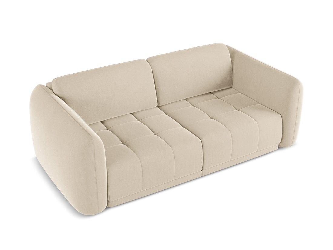 Makamii Canapea Fixa, 3 locuri, Tapitata cu Stofa, Hoku Velvet 3S-3, l210xA105xH74 cm