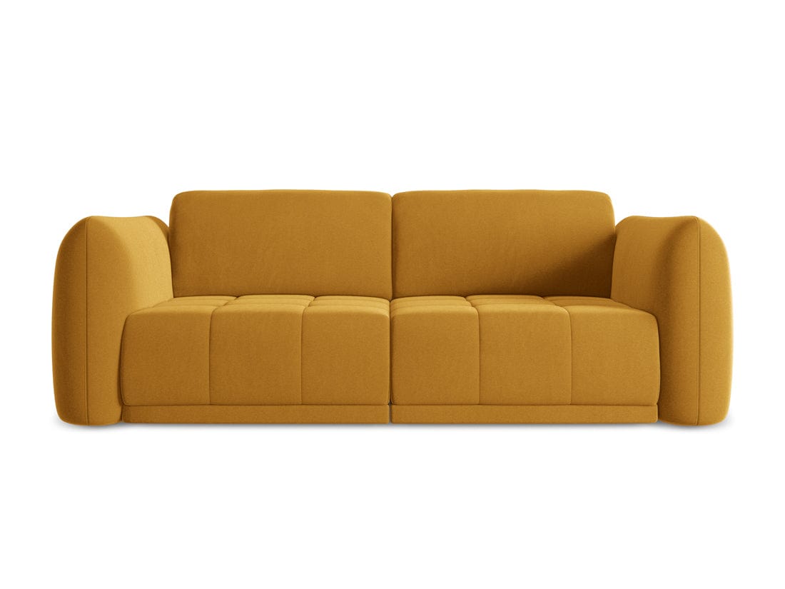 Makamii Canapea Fixa, 3 locuri, Tapitata cu Stofa, Hoku Velvet 3S-3, l210xA105xH74 cm