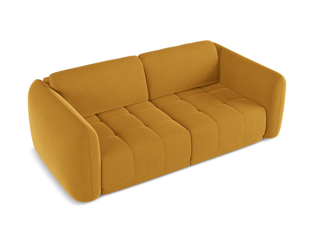 Makamii Canapea Fixa, 3 locuri, Tapitata cu Stofa, Hoku Velvet 3S-3, l210xA105xH74 cm