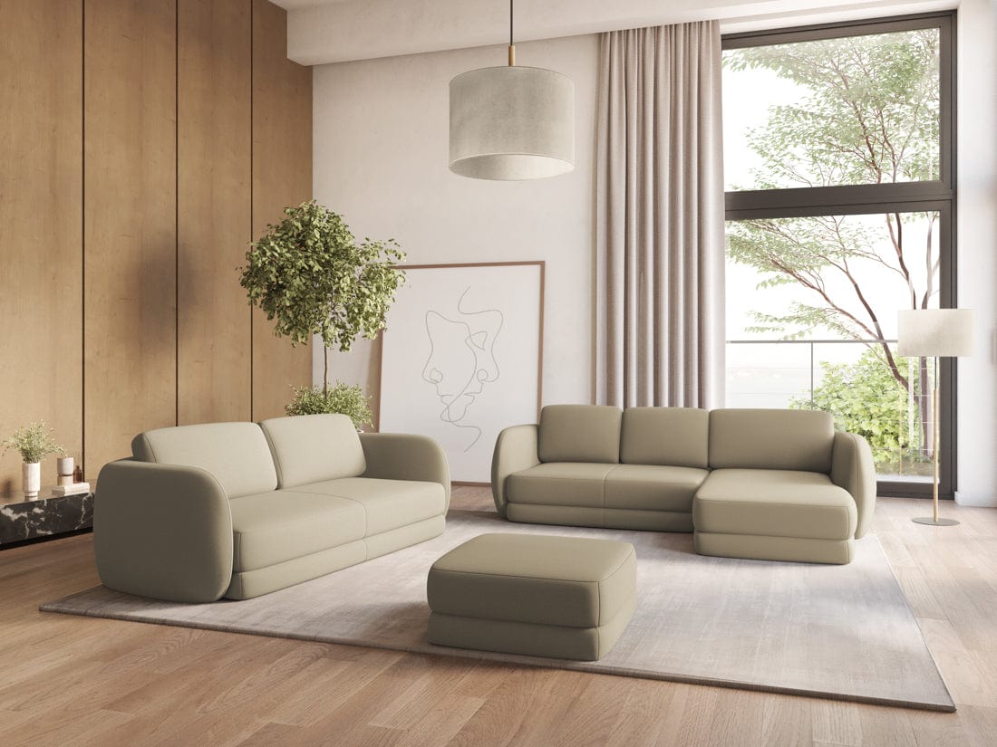 Makamii Canapea Fixa, 3 locuri, Tapitata cu Stofa, Kiana 3S-7, l220xA104xH85 cm