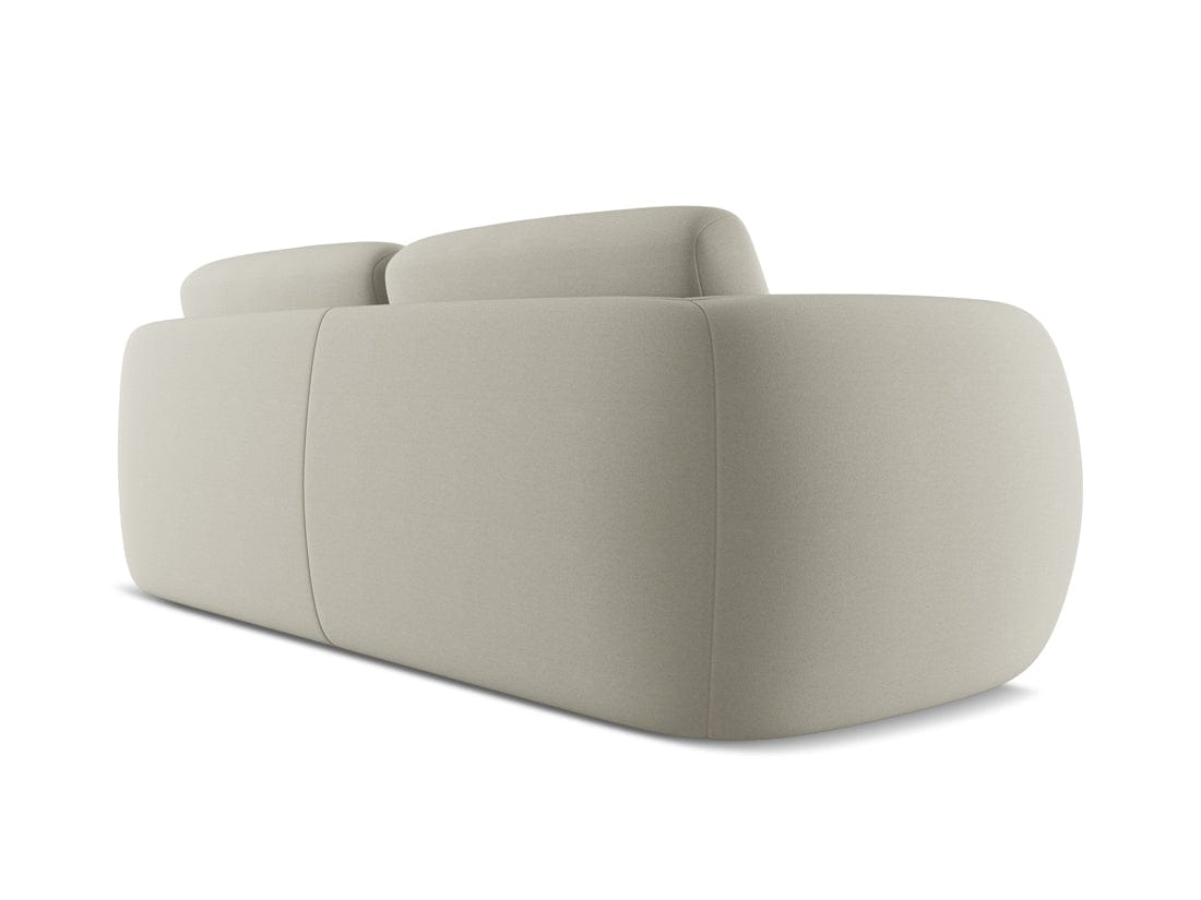 Makamii Canapea Fixa, 3 locuri, Tapitata cu Stofa, Kiana 3S-C5 Bej Deschis / Negru, l220xA104xH85 cm