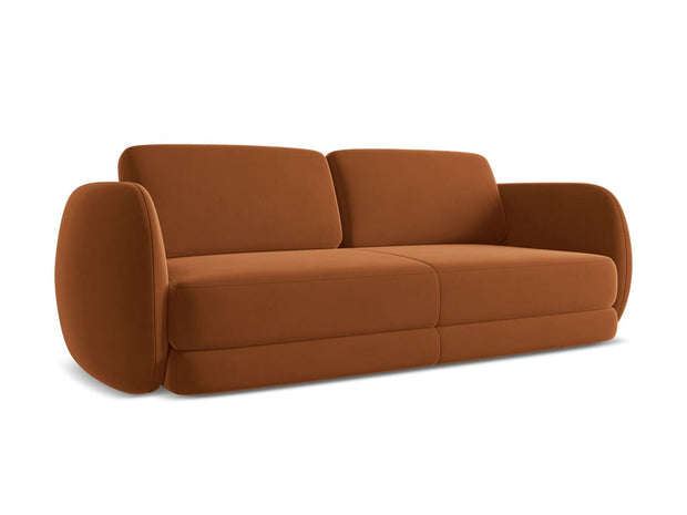 Makamii Canapea Fixa, 3 locuri, Tapitata cu Stofa, Kiana Velvet 3S-3, l220xA104xH85 cm