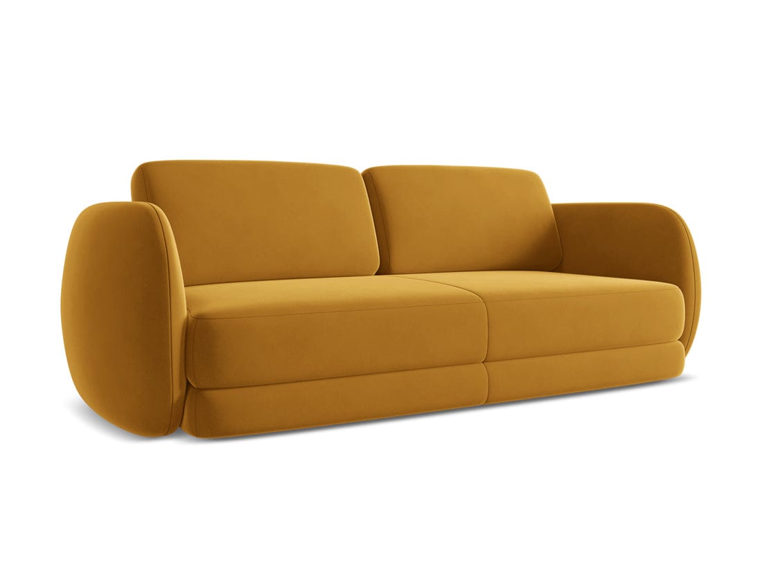 Makamii Canapea Fixa, 3 locuri, Tapitata cu Stofa, Kiana Velvet 3S-3, l220xA104xH85 cm