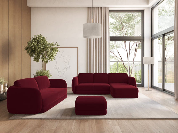 Makamii Canapea Fixa, 3 locuri, Tapitata cu Stofa, Kiana Velvet 3S-3, l220xA104xH85 cm