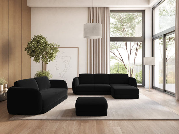 Makamii Canapea Fixa, 3 locuri, Tapitata cu Stofa, Kiana Velvet 3S-3, l220xA104xH85 cm