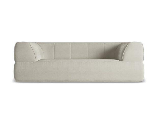 Makamii Canapea Fixa, 3 locuri, Tapitata cu Stofa, Liko 3S-C5 Bej Deschis / Negru, l220xA95xH74 cm