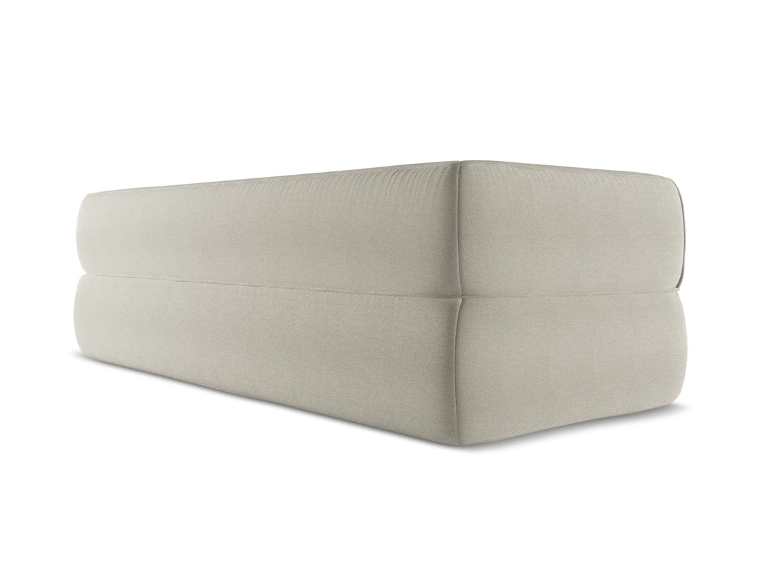 Makamii Canapea Fixa, 3 locuri, Tapitata cu Stofa, Liko 3S-C5 Bej Deschis / Negru, l220xA95xH74 cm