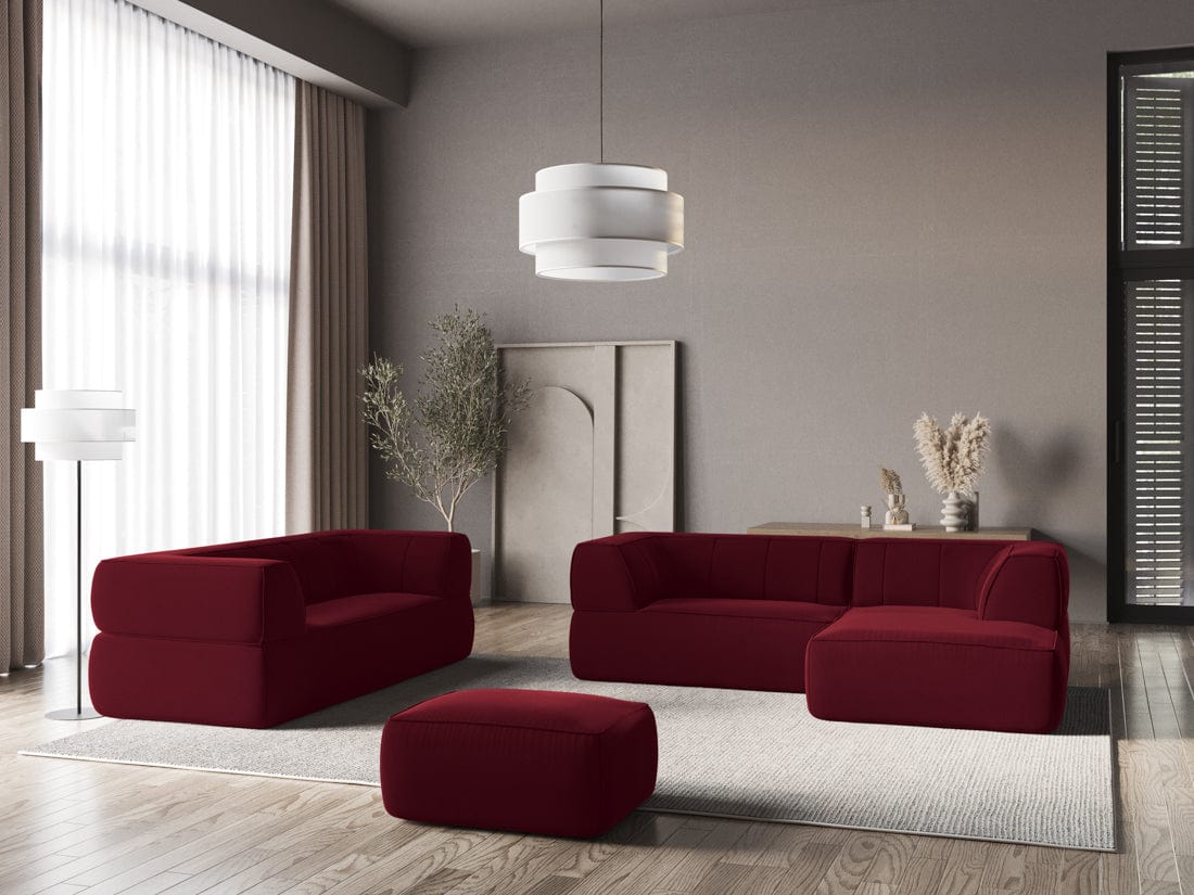 Makamii Canapea Fixa, 3 locuri, Tapitata cu Stofa, Liko Velvet 3S-3, l220xA95xH74 cm