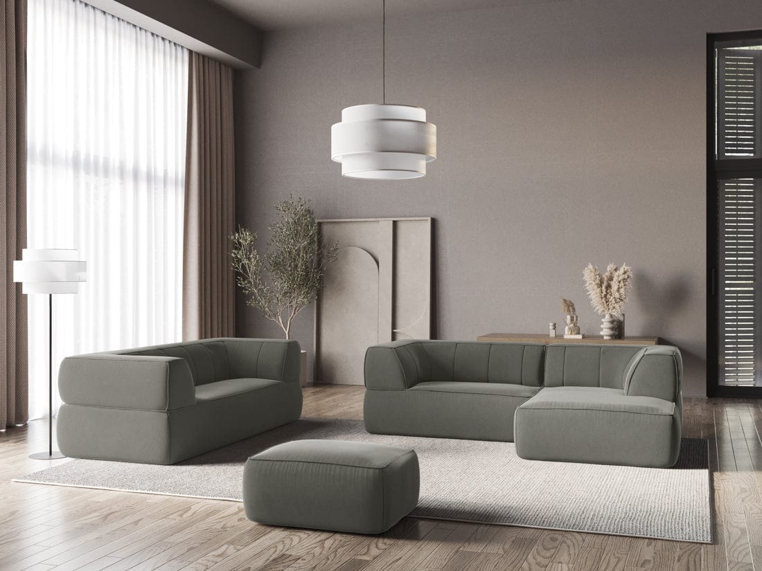 Makamii Canapea Fixa, 3 locuri, Tapitata cu Stofa, Liko Velvet 3S-3, l220xA95xH74 cm