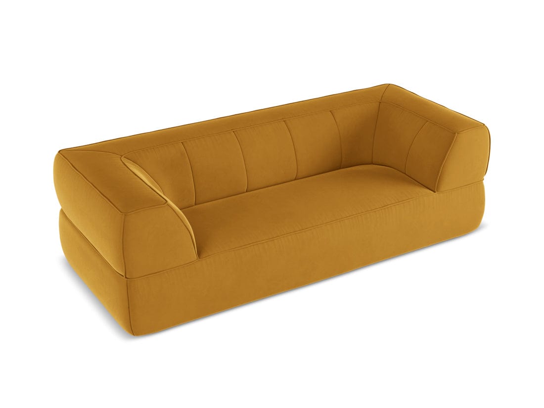 Makamii Canapea Fixa, 3 locuri, Tapitata cu Stofa, Liko Velvet 3S-3, l220xA95xH74 cm