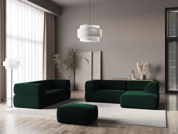 Makamii Canapea Fixa, 3 locuri, Tapitata cu Stofa, Liko Velvet 3S-3, l220xA95xH74 cm