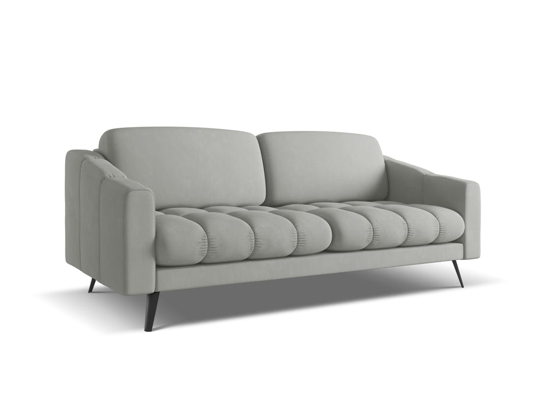 Makamii Canapea Fixa, 3 locuri, Tapitata cu Stofa, Nalu 3S-2, l202xA95xH80 cm