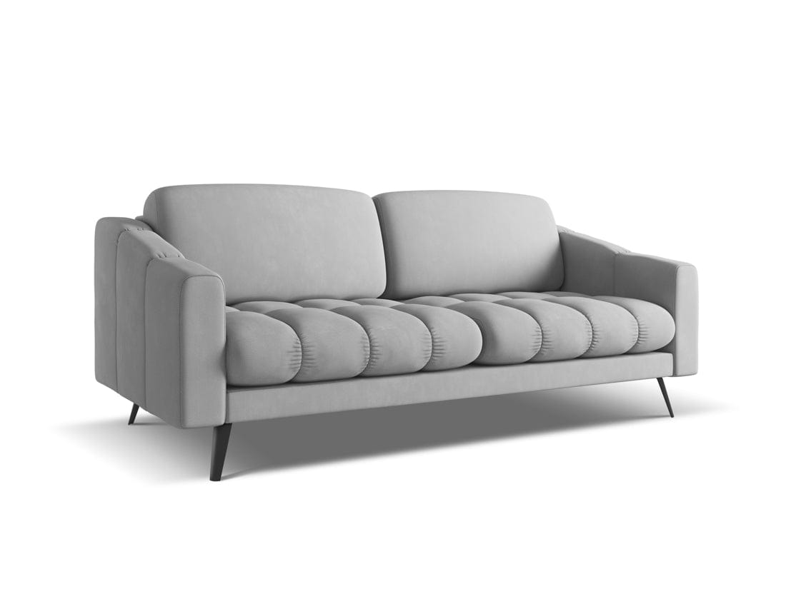 Makamii Canapea Fixa, 3 locuri, Tapitata cu Stofa, Nalu 3S-2, l202xA95xH80 cm