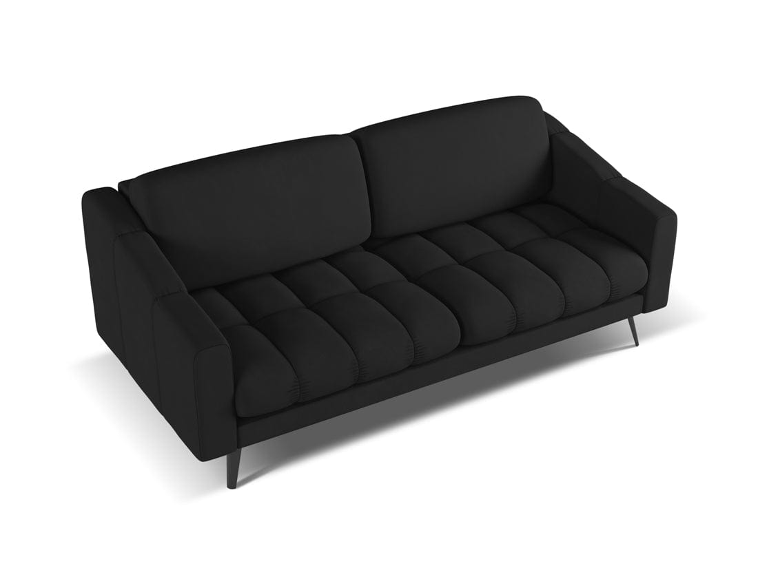 Makamii Canapea Fixa, 3 locuri, Tapitata cu Stofa, Nalu 3S-2, l202xA95xH80 cm