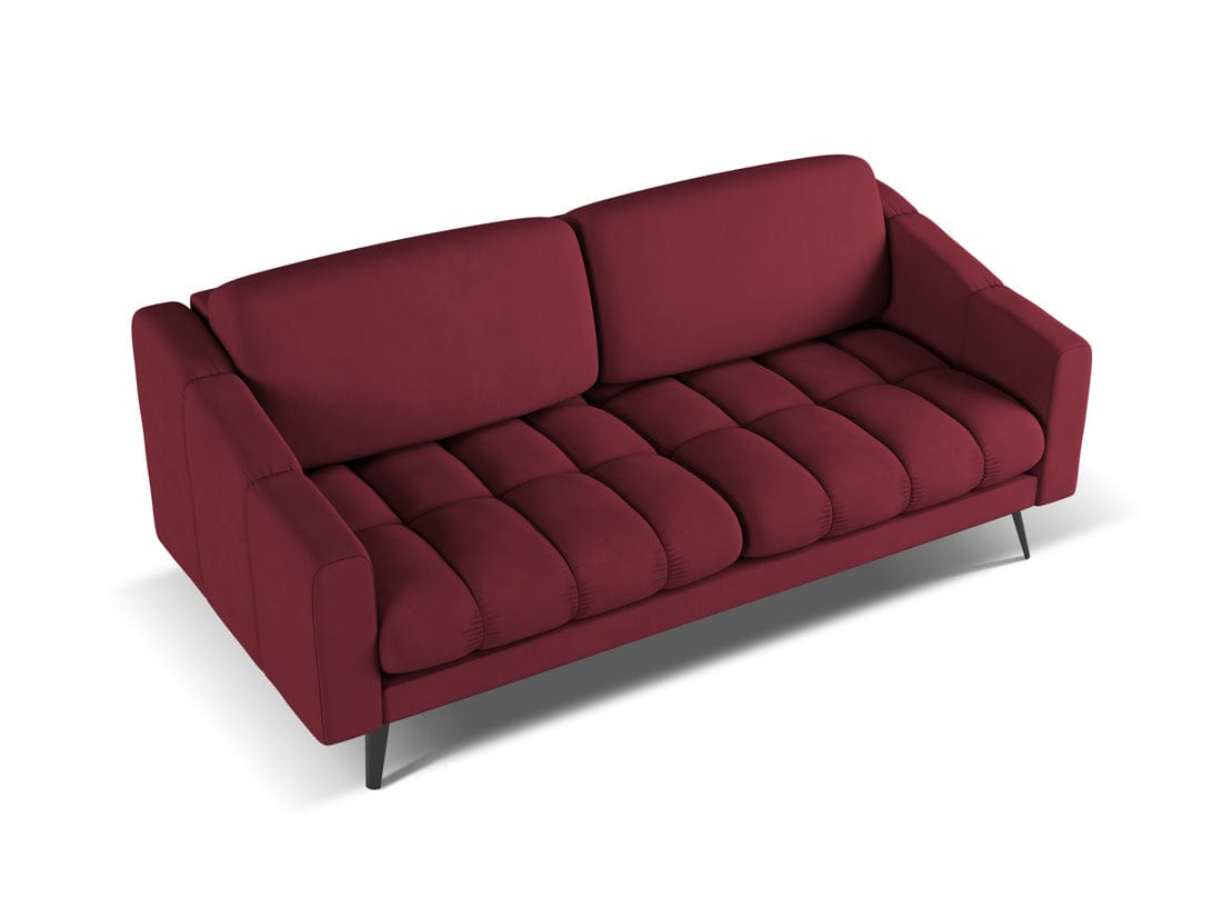 Makamii Canapea Fixa, 3 locuri, Tapitata cu Stofa, Nalu 3S-2, l202xA95xH80 cm