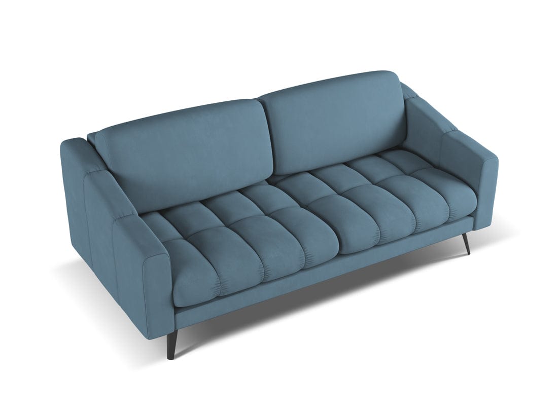 Makamii Canapea Fixa, 3 locuri, Tapitata cu Stofa, Nalu 3S-2, l202xA95xH80 cm