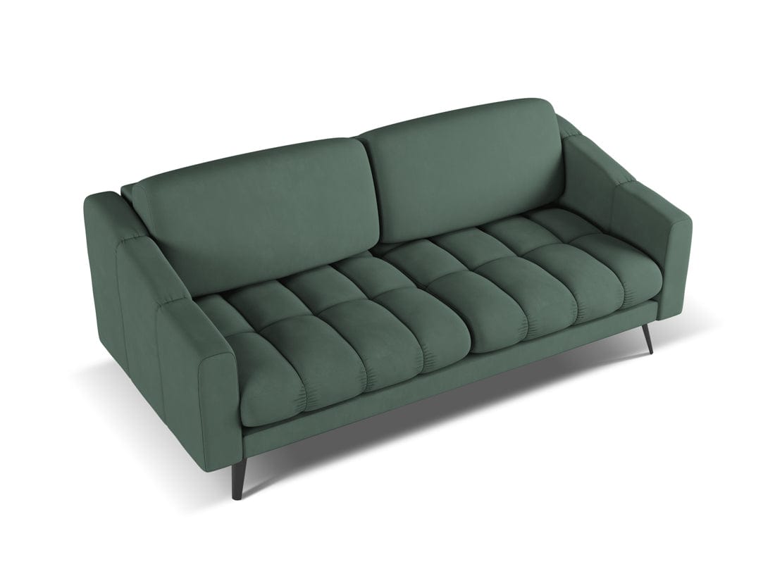 Makamii Canapea Fixa, 3 locuri, Tapitata cu Stofa, Nalu 3S-2, l202xA95xH80 cm