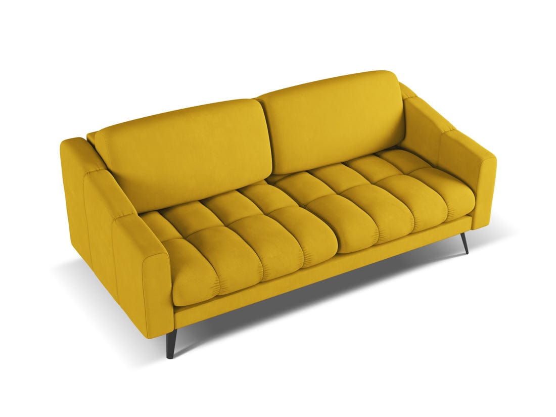 Makamii Canapea Fixa, 3 locuri, Tapitata cu Stofa, Nalu 3S-2, l202xA95xH80 cm