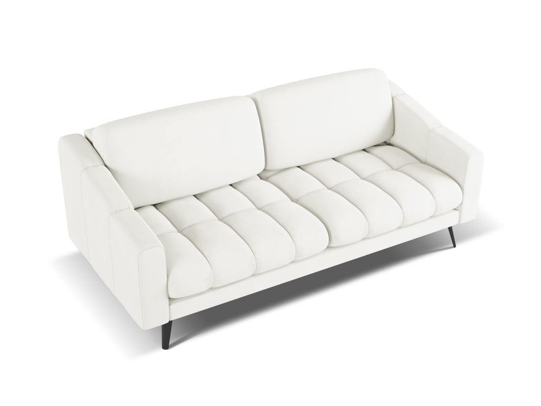 Makamii Canapea Fixa, 3 locuri, Tapitata cu Stofa, Nalu 3S-2, l202xA95xH80 cm