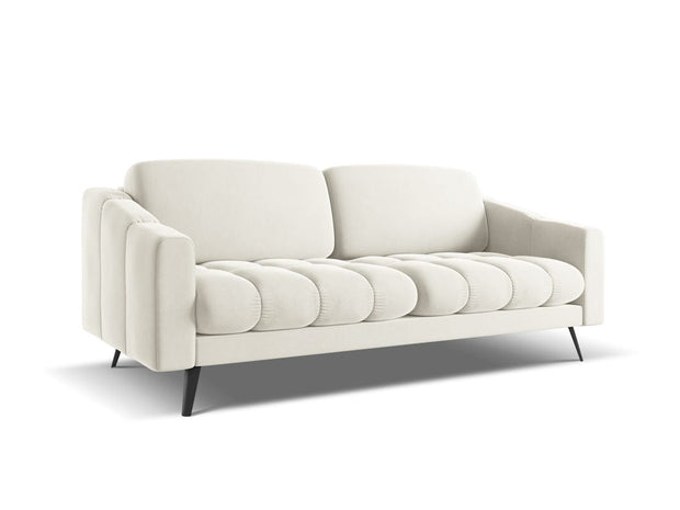 Makamii Canapea Fixa, 3 locuri, Tapitata cu Stofa, Nalu Velvet 3S-1, l202xA95xH80 cm