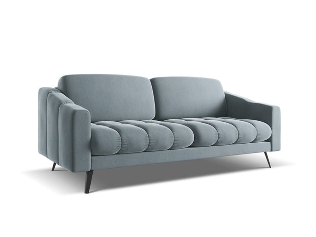 Makamii Canapea Fixa, 3 locuri, Tapitata cu Stofa, Nalu Velvet 3S-1, l202xA95xH80 cm