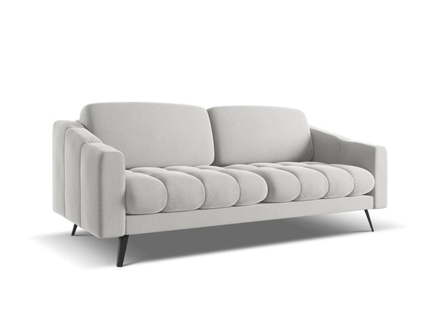 Makamii Canapea Fixa, 3 locuri, Tapitata cu Stofa, Nalu Velvet 3S-1, l202xA95xH80 cm