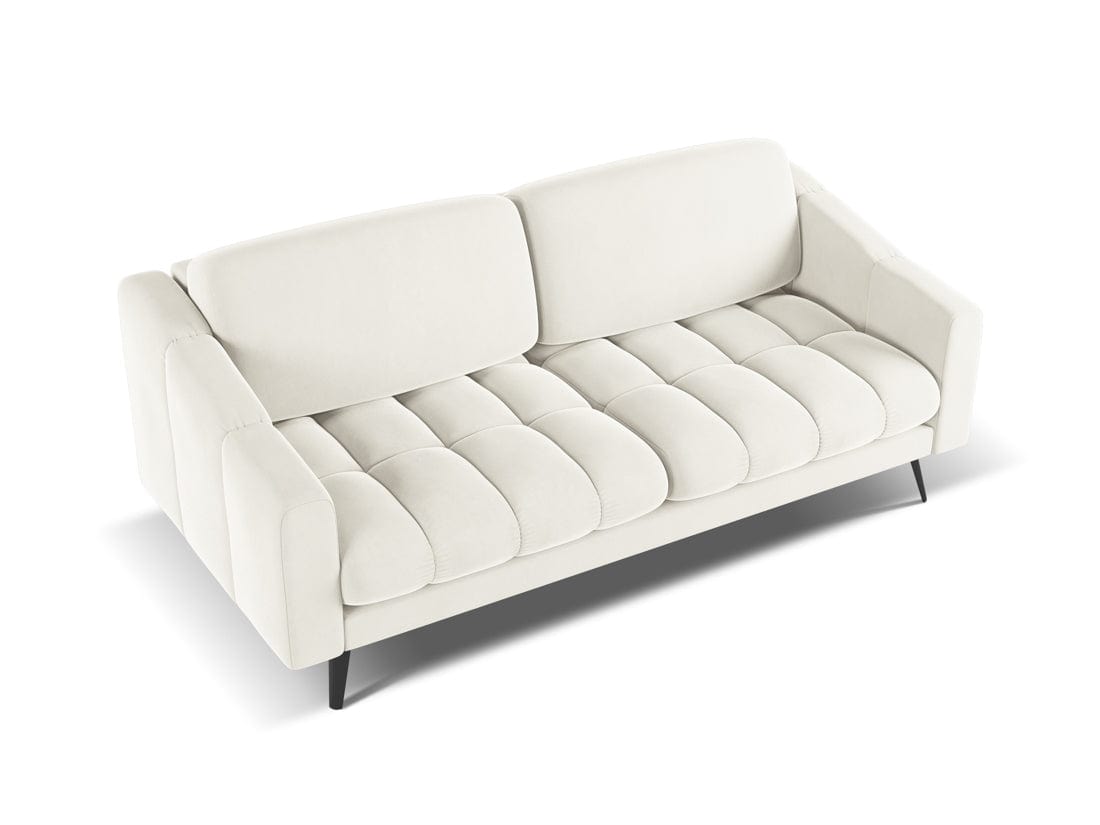 Makamii Canapea Fixa, 3 locuri, Tapitata cu Stofa, Nalu Velvet 3S-1, l202xA95xH80 cm