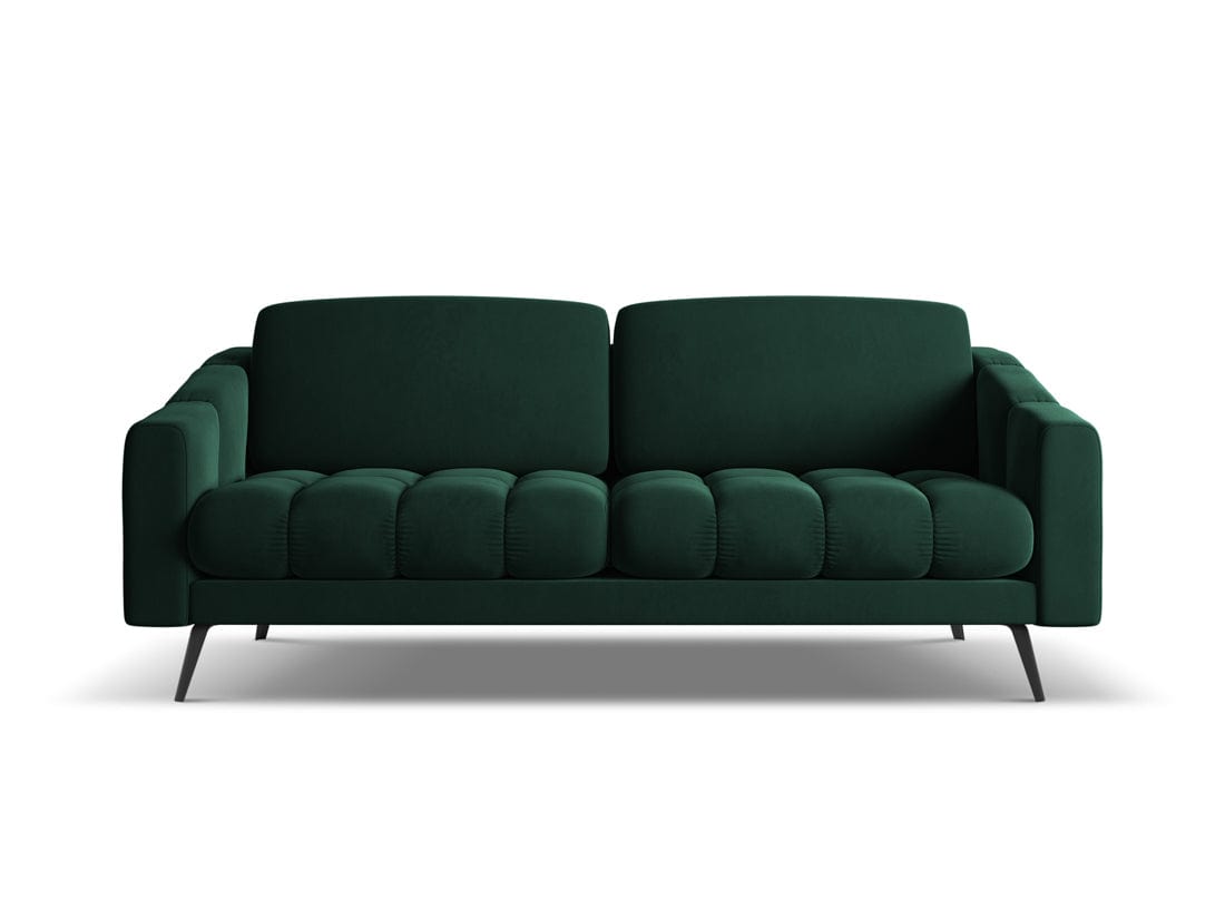 Makamii Canapea Fixa, 3 locuri, Tapitata cu Stofa, Nalu Velvet 3S-1, l202xA95xH80 cm