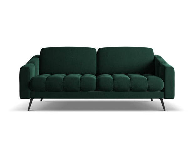 Makamii Canapea Fixa, 3 locuri, Tapitata cu Stofa, Nalu Velvet 3S-1, l202xA95xH80 cm