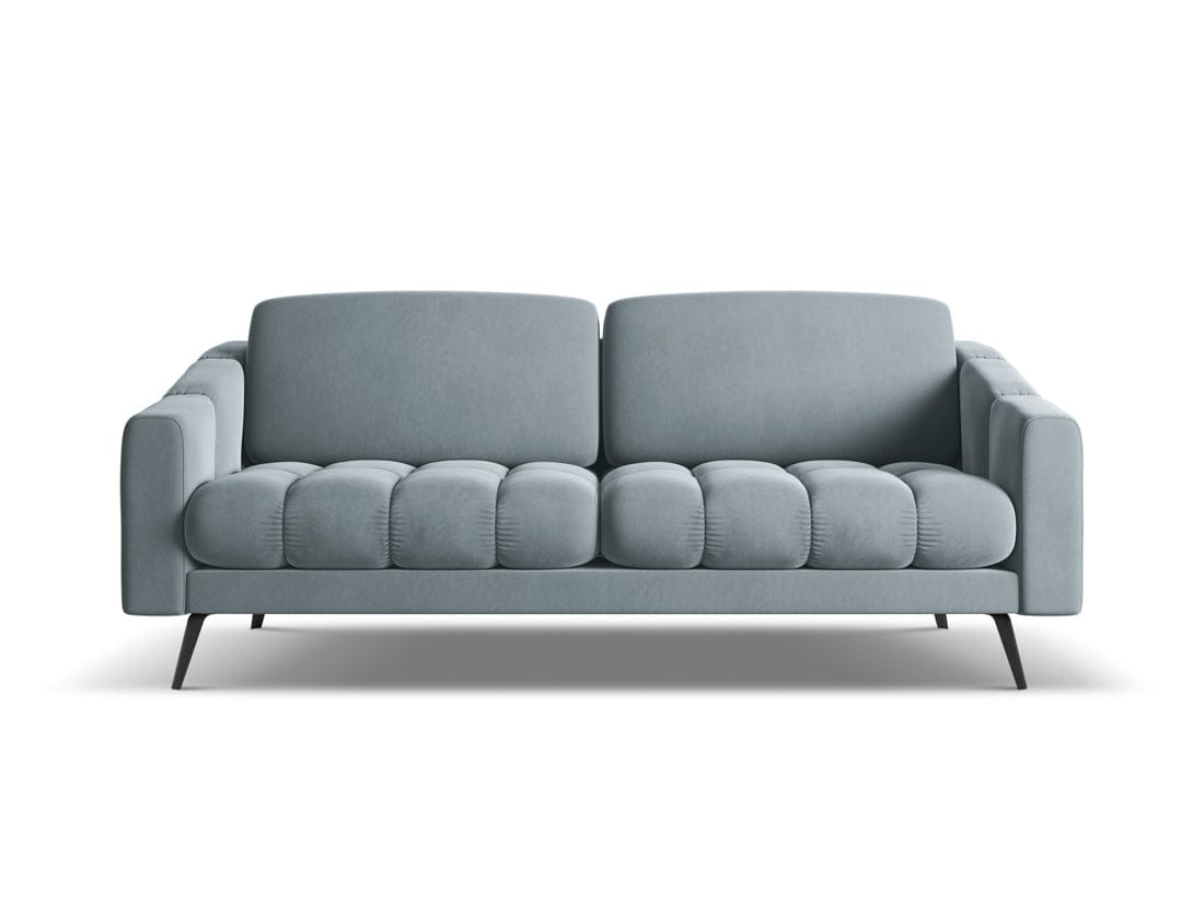 Makamii Canapea Fixa, 3 locuri, Tapitata cu Stofa, Nalu Velvet 3S-1, l202xA95xH80 cm