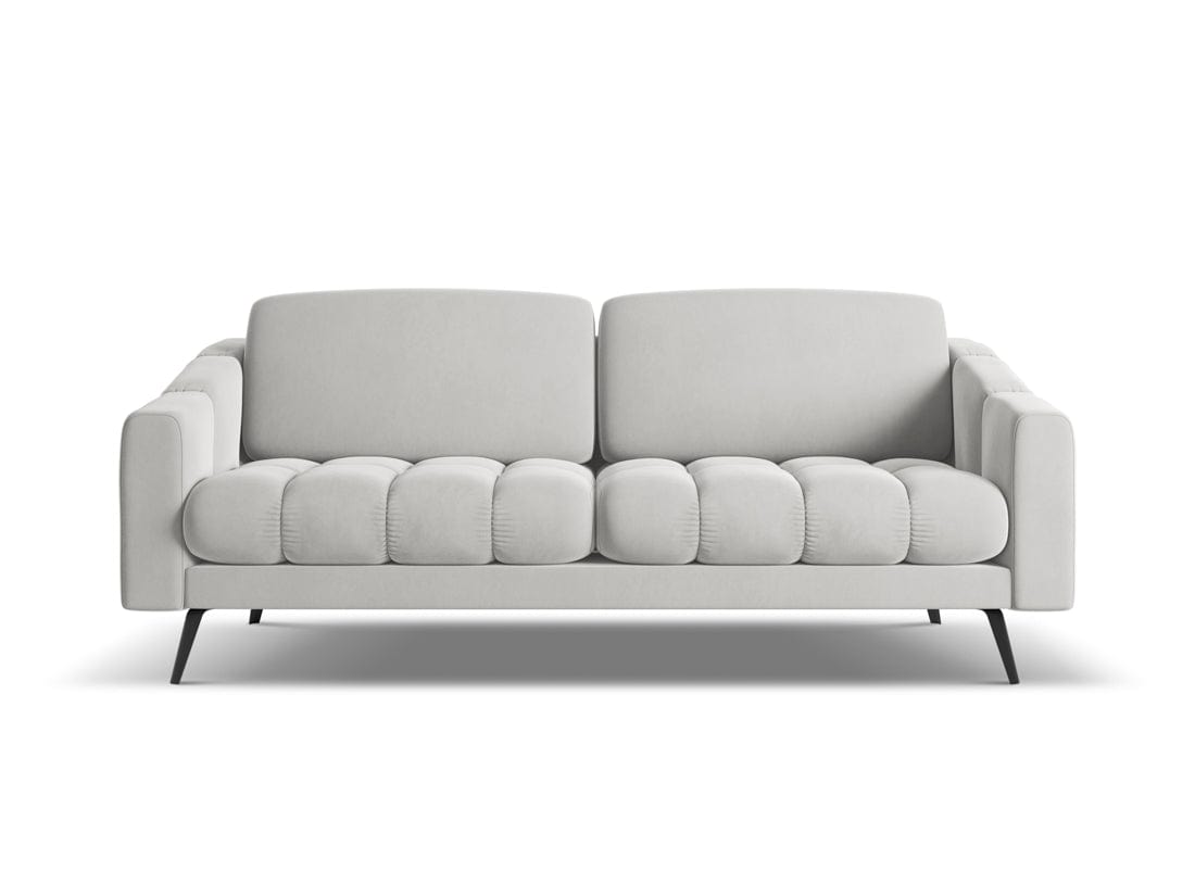 Makamii Canapea Fixa, 3 locuri, Tapitata cu Stofa, Nalu Velvet 3S-1, l202xA95xH80 cm