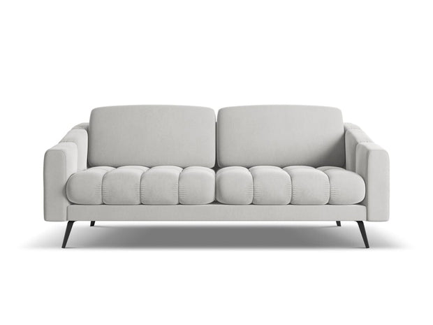 Makamii Canapea Fixa, 3 locuri, Tapitata cu Stofa, Nalu Velvet 3S-1, l202xA95xH80 cm