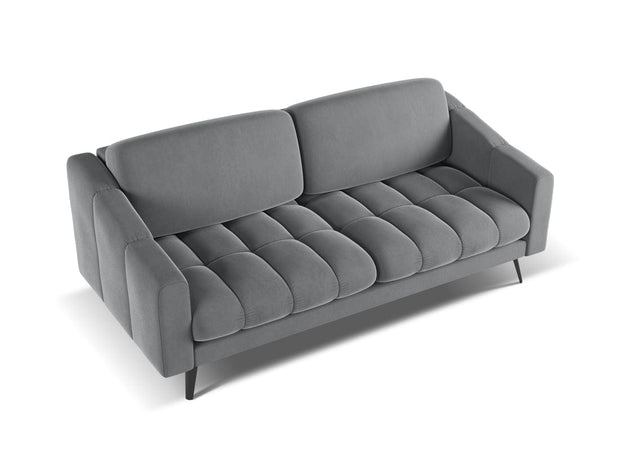 Makamii Canapea Fixa, 3 locuri, Tapitata cu Stofa, Nalu Velvet 3S-1, l202xA95xH80 cm