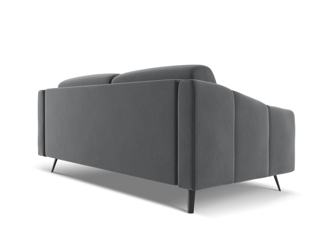 Makamii Canapea Fixa, 3 locuri, Tapitata cu Stofa, Nalu Velvet 3S-1, l202xA95xH80 cm