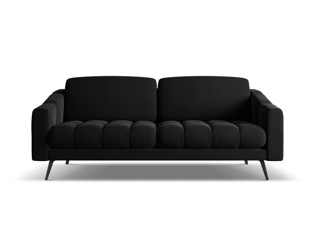 Makamii Canapea Fixa, 3 locuri, Tapitata cu Stofa, Nalu Velvet 3S-1, l202xA95xH80 cm