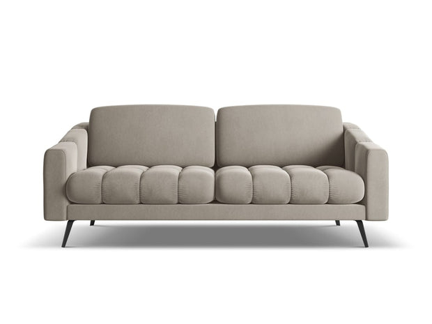 Makamii Canapea Fixa, 3 locuri, Tapitata cu Stofa, Nalu Velvet 3S-1, l202xA95xH80 cm