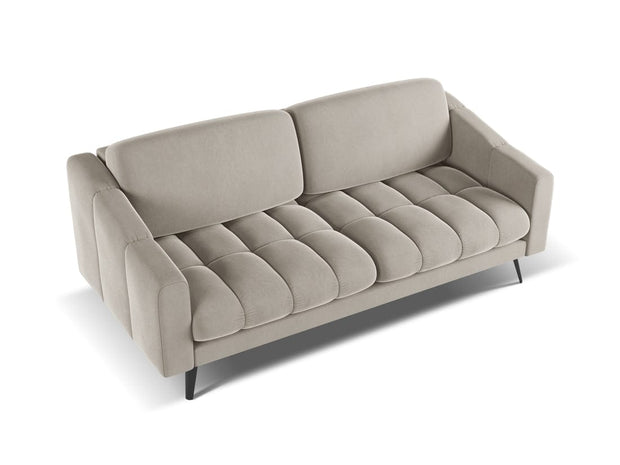 Makamii Canapea Fixa, 3 locuri, Tapitata cu Stofa, Nalu Velvet 3S-1, l202xA95xH80 cm