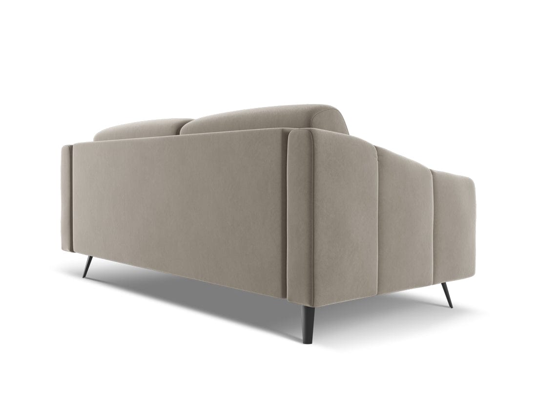 Makamii Canapea Fixa, 3 locuri, Tapitata cu Stofa, Nalu Velvet 3S-1, l202xA95xH80 cm