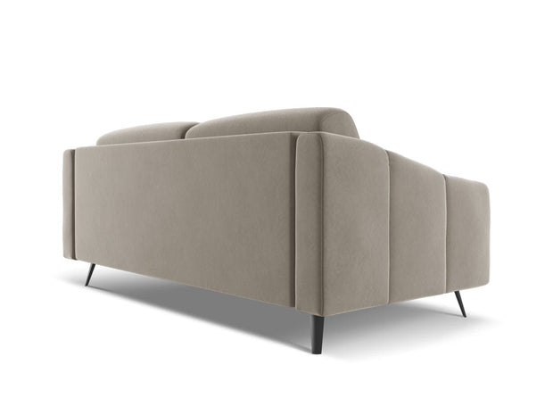 Makamii Canapea Fixa, 3 locuri, Tapitata cu Stofa, Nalu Velvet 3S-1, l202xA95xH80 cm