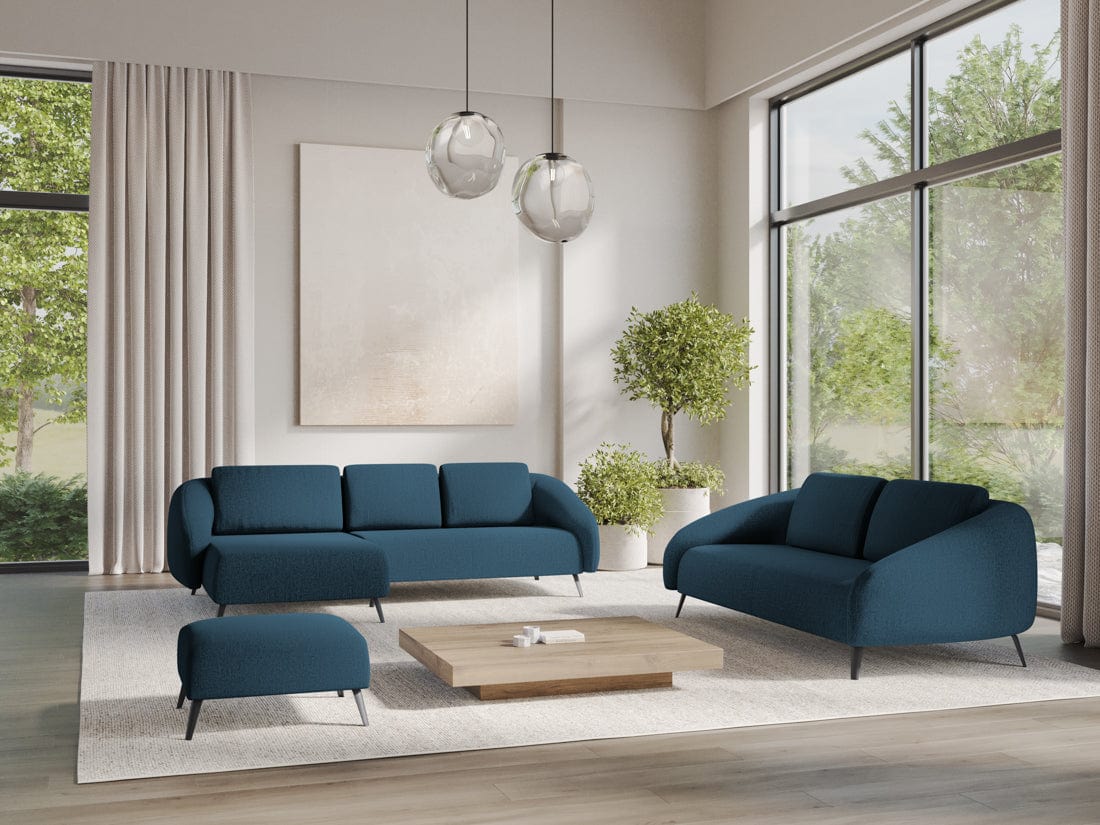 Makamii Canapea Fixa, 3 locuri, Tapitata cu Stofa, Nani 3S-5, l196xA99xH82 cm