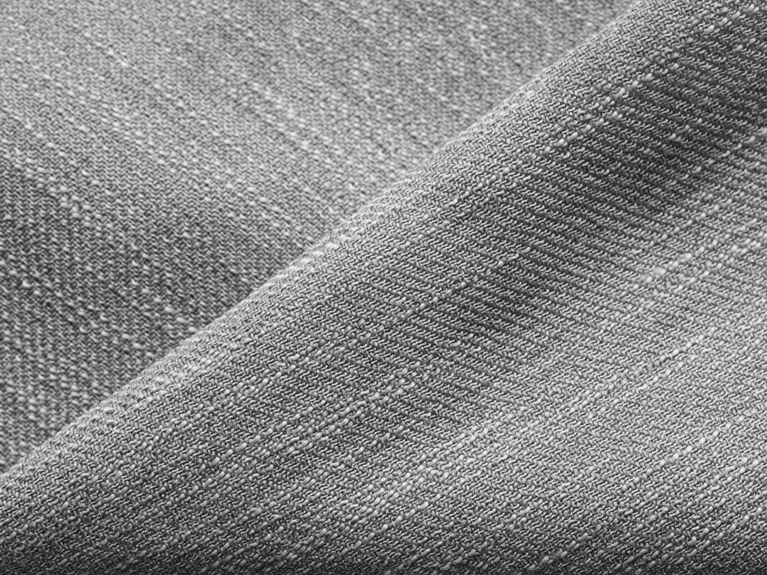 Makamii Canapea Fixa, 3 locuri, Tapitata cu Stofa, Nani 3S-C6 Gri Deschis / Negru, l196xA99xH82 cm